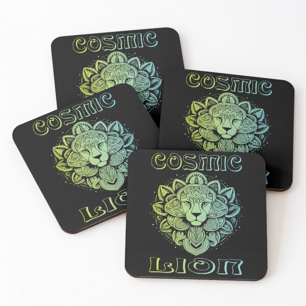 Item preview, Cosmic Lion - Cyan designed and sold by Soulemotion.
