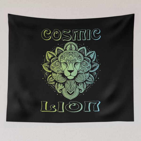 Item preview, Cosmic Lion - Cyan designed and sold by Soulemotion.