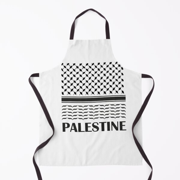 Item preview, Yasser Arafat Palestinian Kufiya Pattern Design | Black & White designed and sold by Qantara Art Gallery.