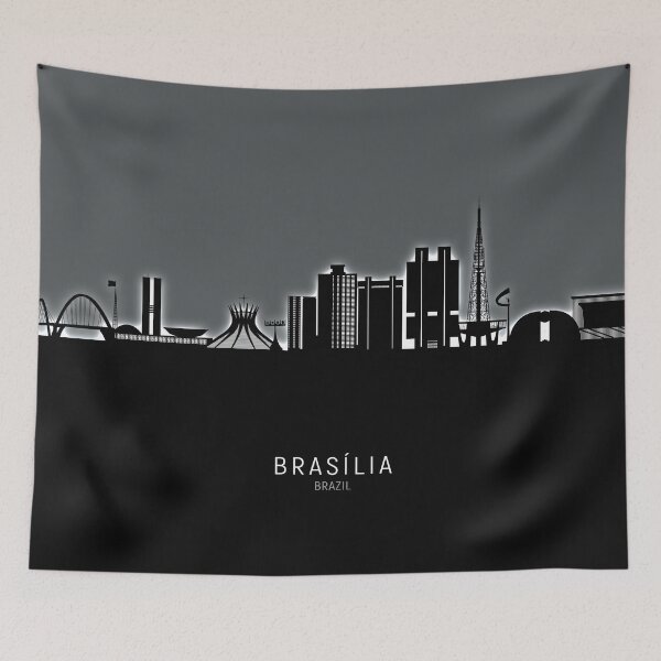 Artikelvorschau, Brasilia Brazil Skyline entworfen und verkauft von ArtPrints.