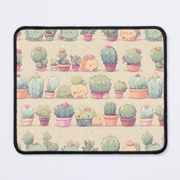 Item preview, Adorable Cute Happy Smiling Cactus Kawaii Pretty Cactusses Pattern designed and sold by 18tokwa.