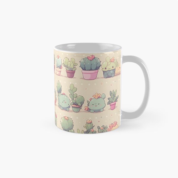 Artikelvorschau, Adorable Cute Happy Smiling Cactus Kawaii Pretty Cactusses Pattern entworfen und verkauft von 18tokwa.