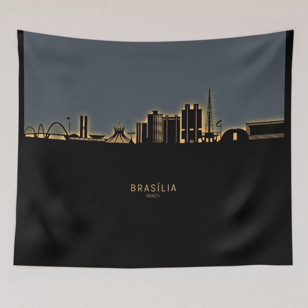 Artikelvorschau, Brasilia Brazil Skyline entworfen und verkauft von ArtPrints.