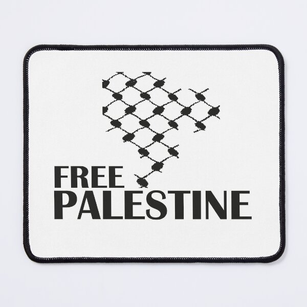 Item preview, Free Palestine | Black & White Kuffiya designed and sold by YotoArts.