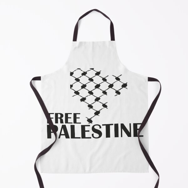 Item preview, Free Palestine | Black & White Kuffiya designed and sold by Qantara Art Gallery.