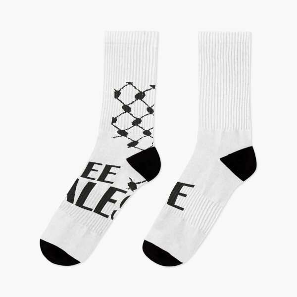 Item preview, Free Palestine | Black & White Kuffiya  designed and sold by Qantara Art Gallery.