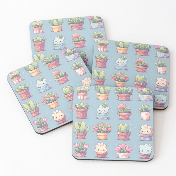 Item preview, Cute Cactus Kawaii Pretty Cactusses Plants Pattern Kawaii  designed and sold by 18tokwa.