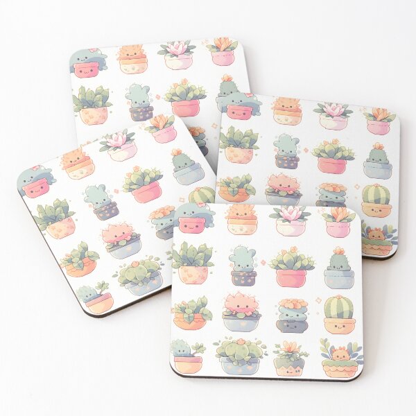 Item preview, Pattern of Kawaii and Cute Adorable Cactus Kawaii Pretty Cactusses designed and sold by 18tokwa.