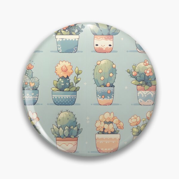 Item preview, Kawaii Adorable Cactus Kawaii Pretty Cactusses Pattern designed and sold by 18tokwa.