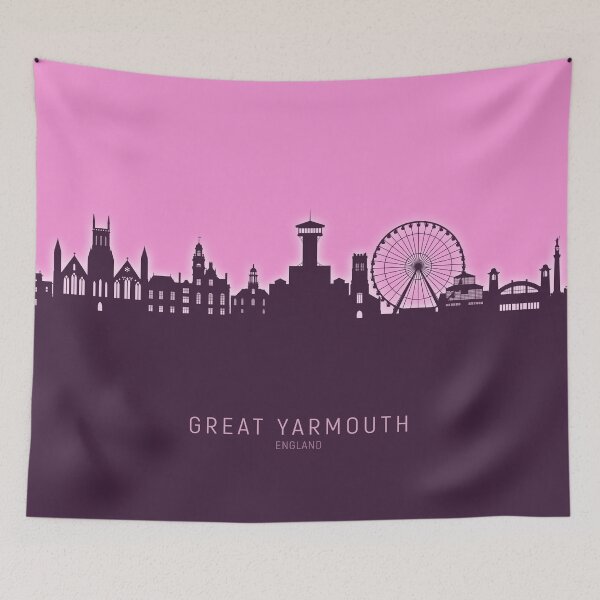 Item preview, Great Yarmouth England Skyline designed and sold by ArtPrints.
