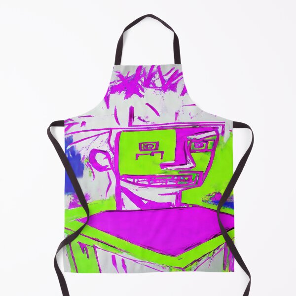 Item preview, Cartoon Male Computer Screen in Lavender and Lime designed and sold by deniselynnimage.