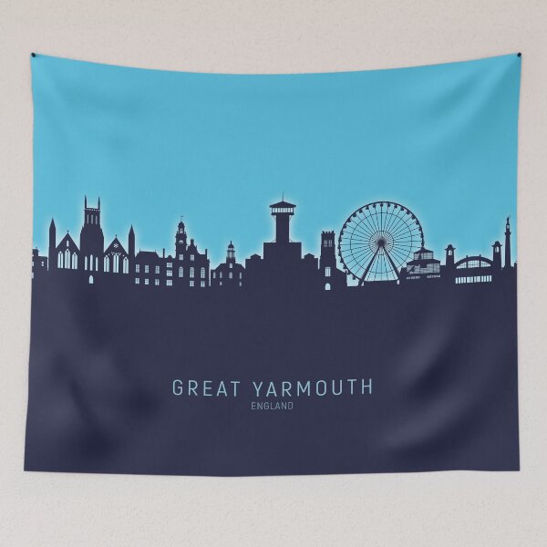 Item preview, Great Yarmouth England Skyline designed and sold by ArtPrints.