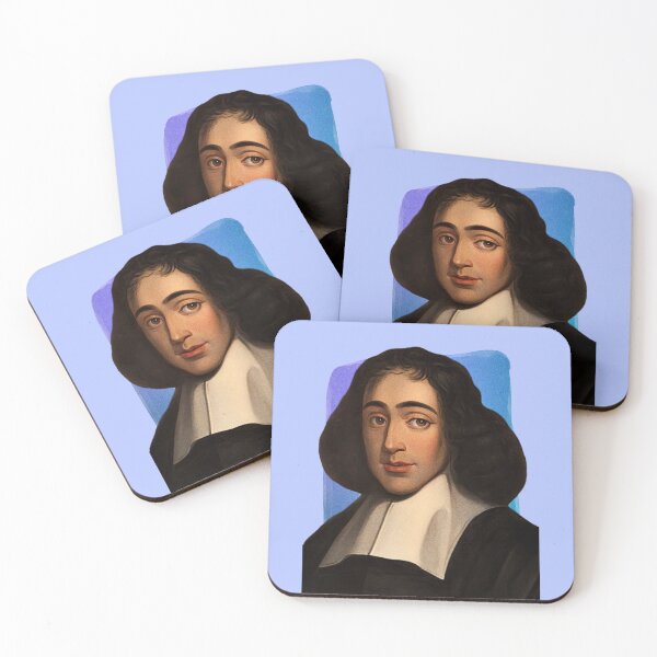Item preview, Dutch Philosopher Baruch Spinoza - blue - illustration  designed and sold by Litstoy.