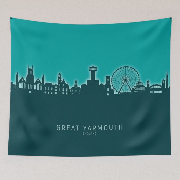 Item preview, Great Yarmouth England Skyline designed and sold by ArtPrints.