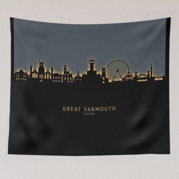 Item preview, Great Yarmouth England Skyline designed and sold by ArtPrints.
