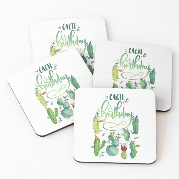Item preview, Cacti Birthday designed and sold by chillaxcats.