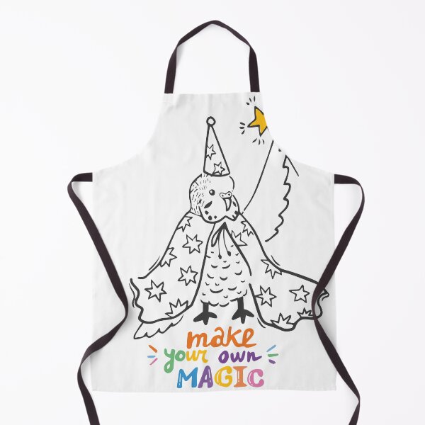 Item preview, funny magical budgie lettering designed and sold by Capictures.