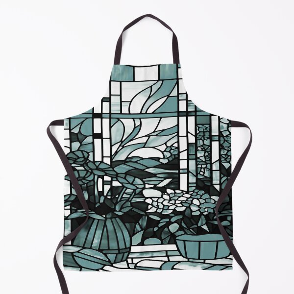 Item preview, Stainied Glass with Plants in Floral Garden Background designed and sold by deniselynnimage.