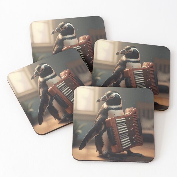 Item preview, penguin with accordion designed and sold by EdicionesJML.