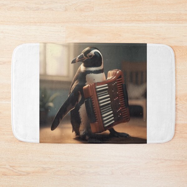 Item preview, penguin with accordion designed and sold by EdicionesJML.