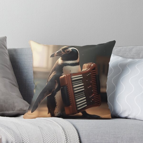 Item preview, penguin with accordion designed and sold by EdicionesJML.