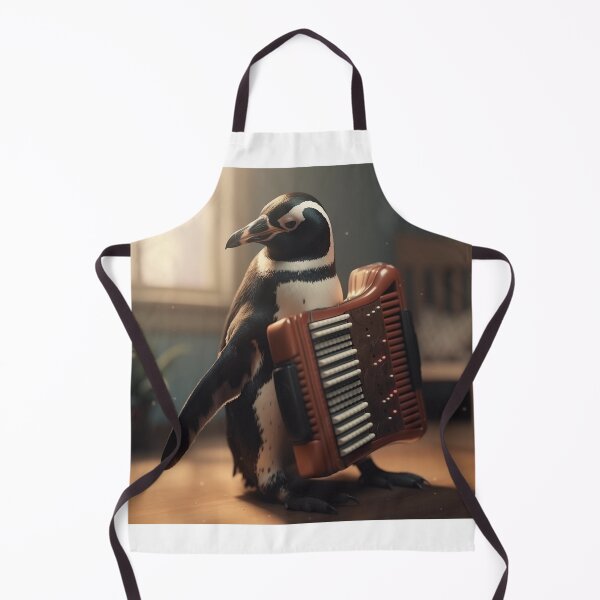 Item preview, penguin with accordion designed and sold by EdicionesJML.