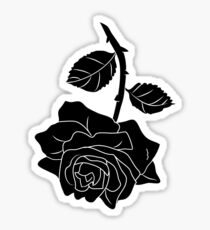 Black Rose Sticker