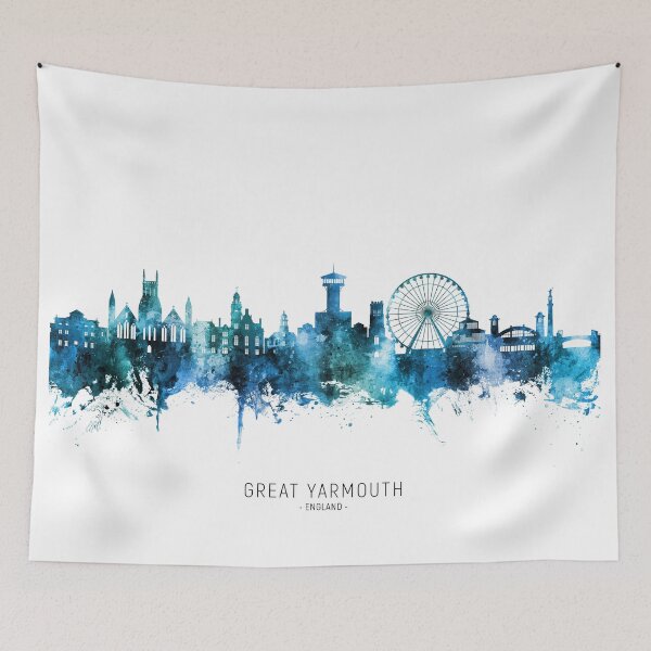 Item preview, Great Yarmouth England Skyline designed and sold by ArtPrints.