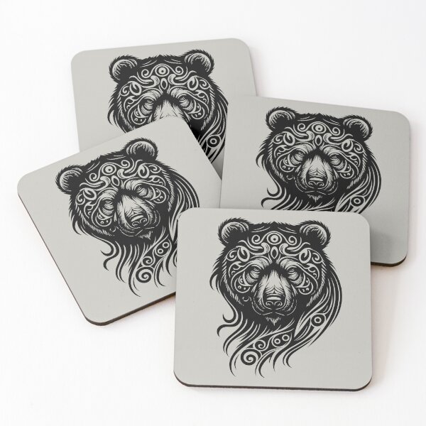 Item preview, Black, Bear, Grizzly, Silhouette, Legendary Animals, Tribal, Art  designed and sold by nitty-gritty.