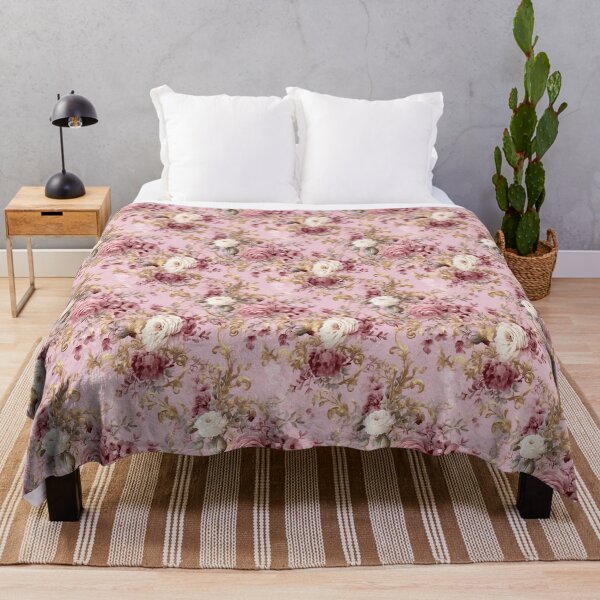 Item preview, Elegant watercolor boho pink flowers floral pattern designed and sold by Mikkway.