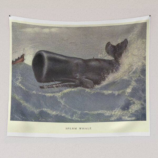 Item preview, Vintage Sperm Whale Painting (1909) designed and sold by BravuraMedia.