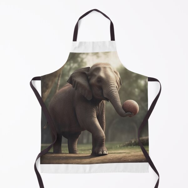 Item preview, elephant playing soccer designed and sold by EdicionesJML.