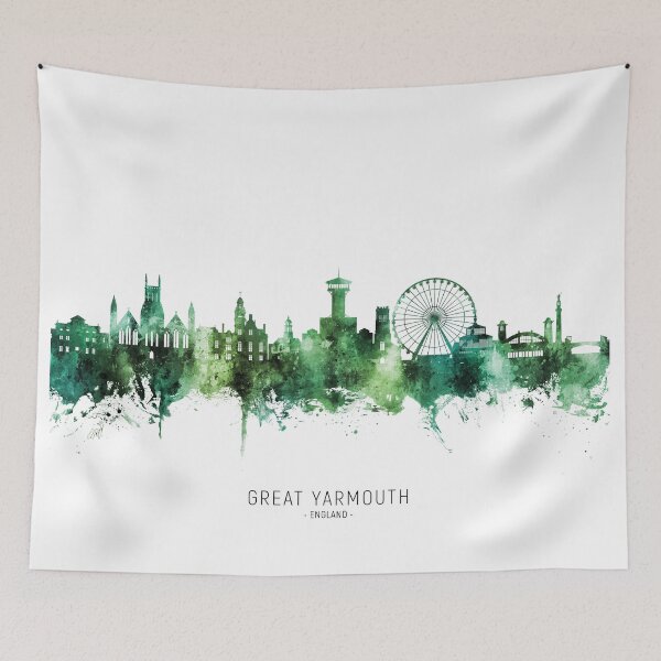 Item preview, Great Yarmouth England Skyline designed and sold by ArtPrints.