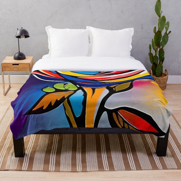Item preview, Rose Flower Abstract Art Floral Colorful Bright designed and sold by Pannyyy.