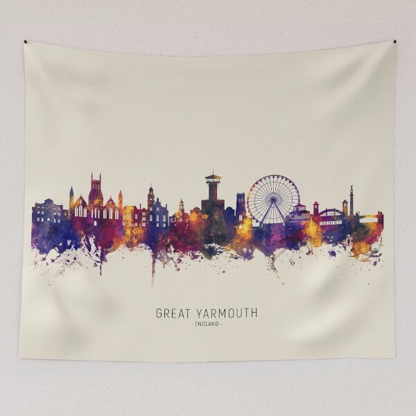 Item preview, Great Yarmouth England Skyline designed and sold by ArtPrints.