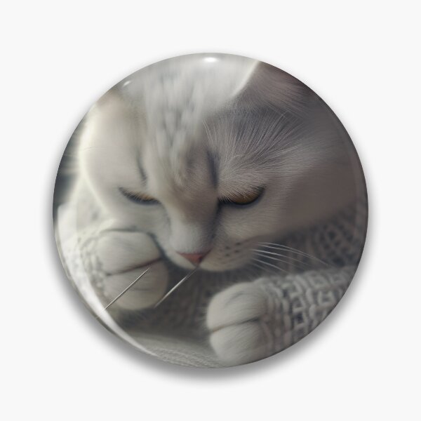 Item preview, knitting cat designed and sold by EdicionesJML.