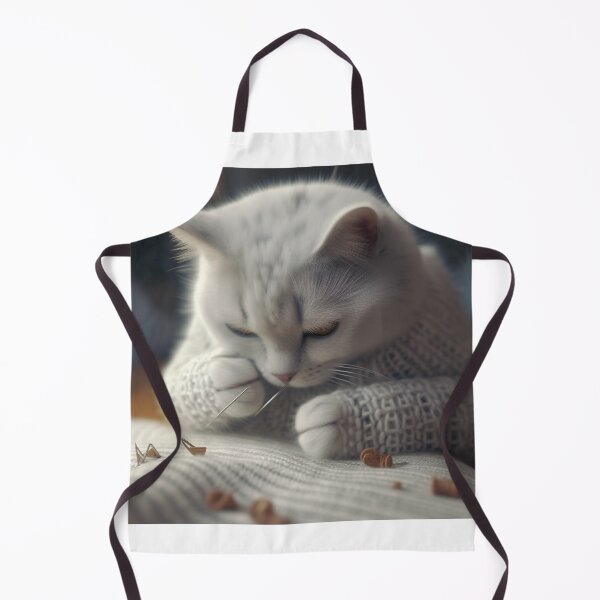 Item preview, knitting cat designed and sold by EdicionesJML.