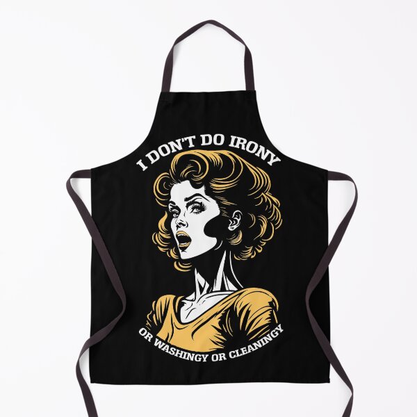 Item preview, No Irony Ironing Washing Cleaning Housework Funny Ironic designed and sold by GrandeDuc.