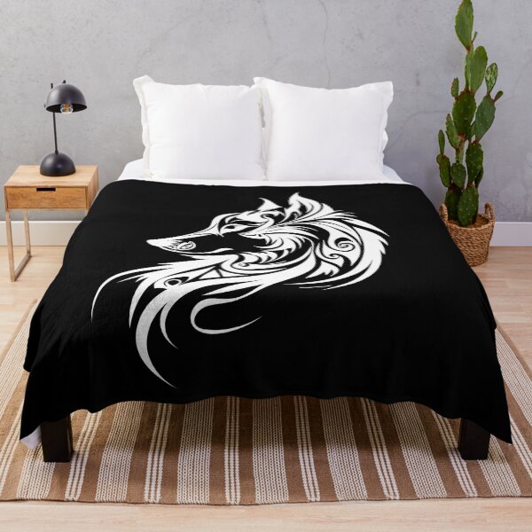 Item preview, Wolf Silhouette, Legendary Animals, Tribal Art designed and sold by nitty-gritty.