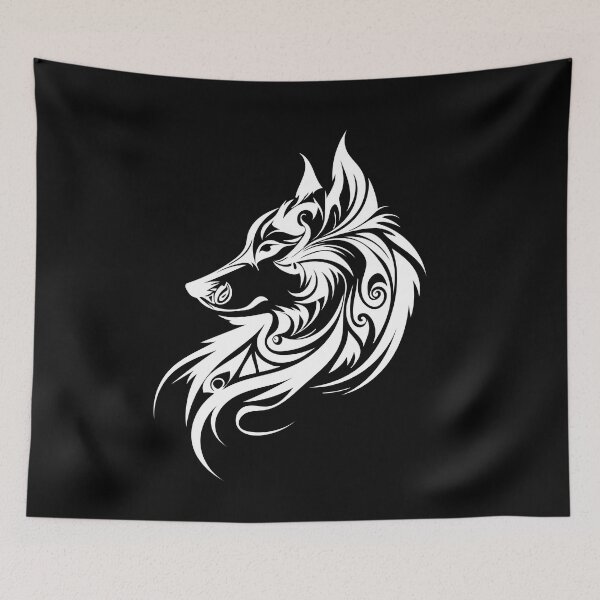 Item preview, Wolf Silhouette, Legendary Animals, Tribal Art  designed and sold by nitty-gritty.