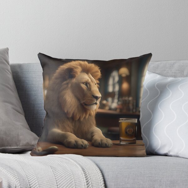 Item preview, a lion in a bar designed and sold by EdicionesJML.