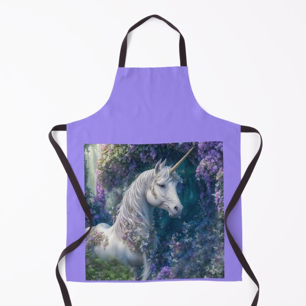 Item preview, Magical fantasy unicorn in purple blooms designed and sold by ArtyBuys.