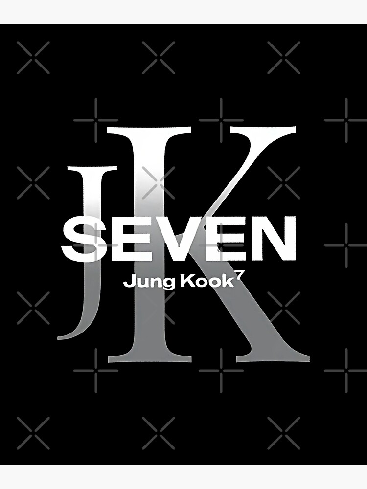 Kpop JUNGKOOK Solo SEVEN Cotton Cap Hoodie Coat Black/White