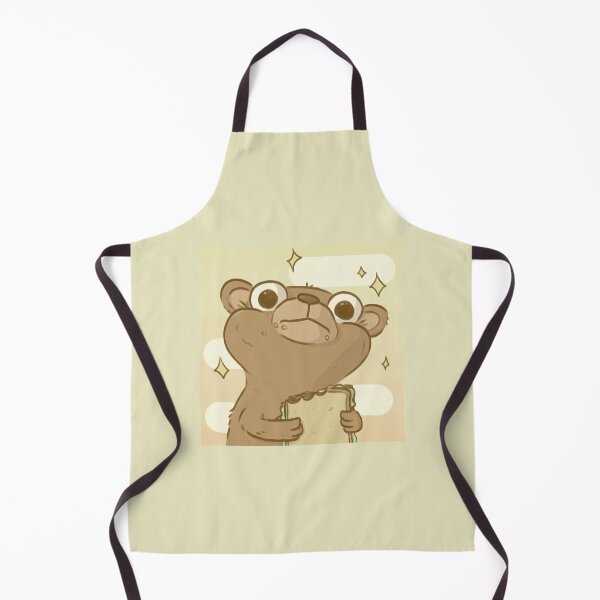 Item preview, Happy bear eating a delicious sandwich designed and sold by Eulalie8.
