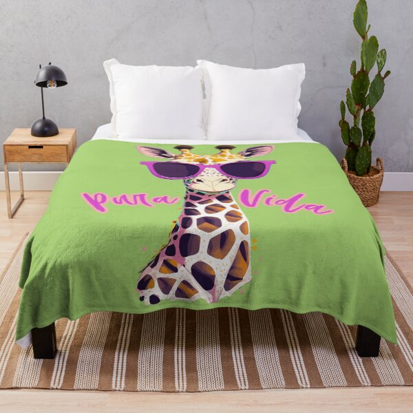 Item preview, Pura Vida Giraffe in Sunglasses | Animal Art Graphic Illustration designed and sold by Niktarka.