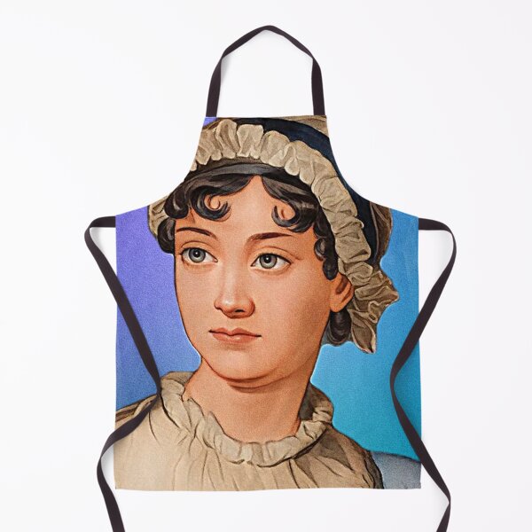 Item preview, Escritora inglesa Jane Austen - azul - ilustración designed and sold by Litstoy.
