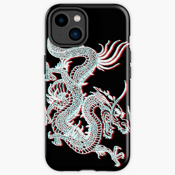 Chinese Dragon Glitch iPhone Tough Case