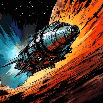 Artwork thumbnail, The Starstrider by AM FineArtPrints