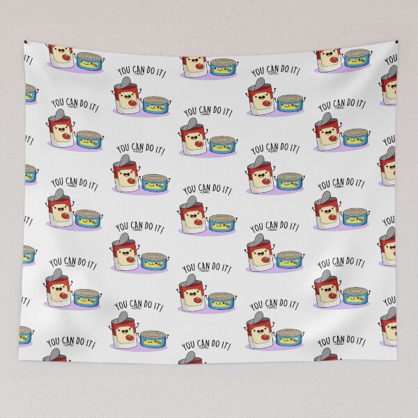 Item preview, You Can Do It Funny Canned Food Puns  designed and sold by punnybone.