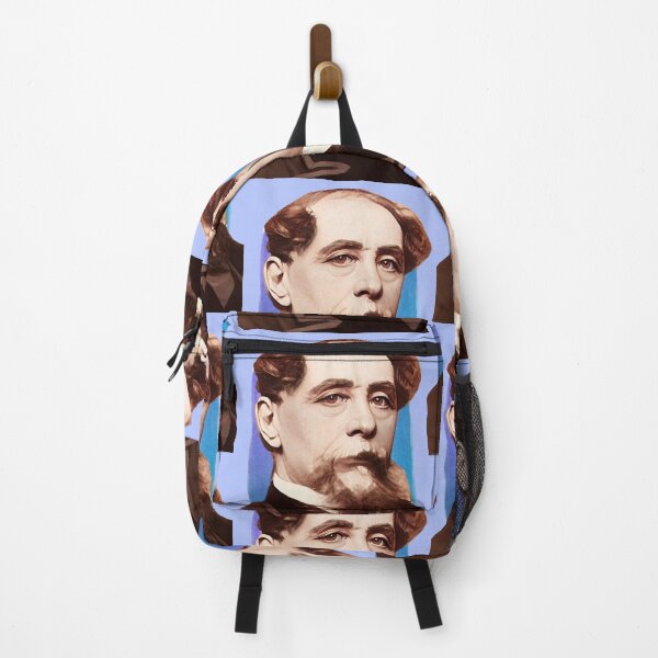 Item preview, English Writer Charles Dickens - blue - illustration designed and sold by Litstoy.